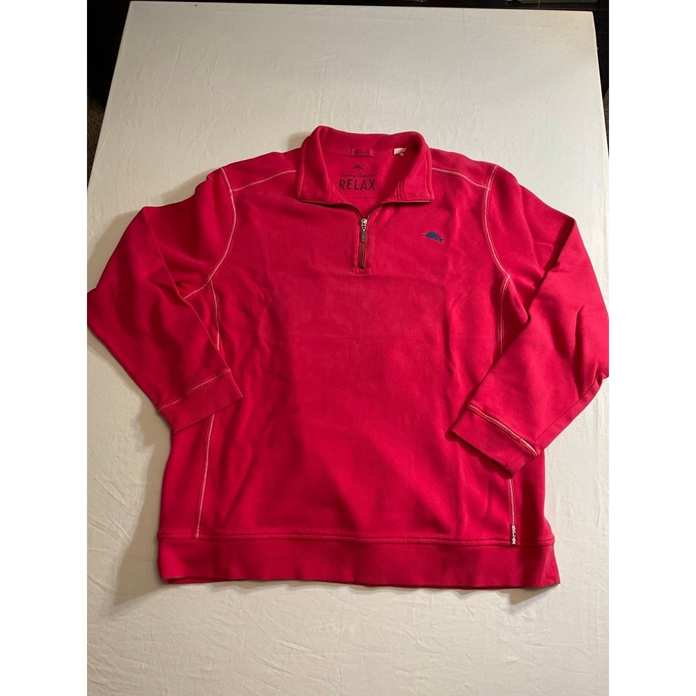 Men's XXL Tommy Bahama Red Relax Pullover Sweatshirt